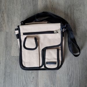 Xhilaration Beige Crossbody travel bag- like new!